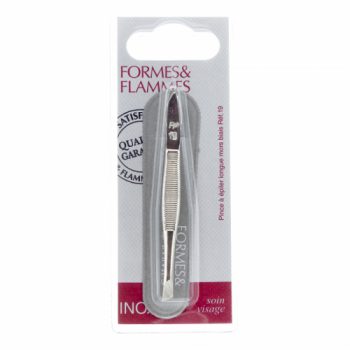FORMES&FLAMMES PINCE A EPILER ACIER FORGE NICKELE MORS BIAS 9CM REF 19