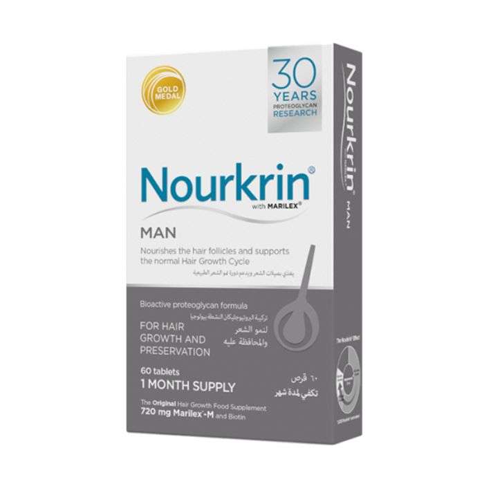 NOURKRIN MAN HAIR NUTRITION 60 TABLETS