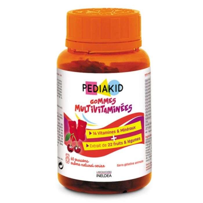PEDIAKID GOMMES MULTIVITAMINES 60 GOMMES