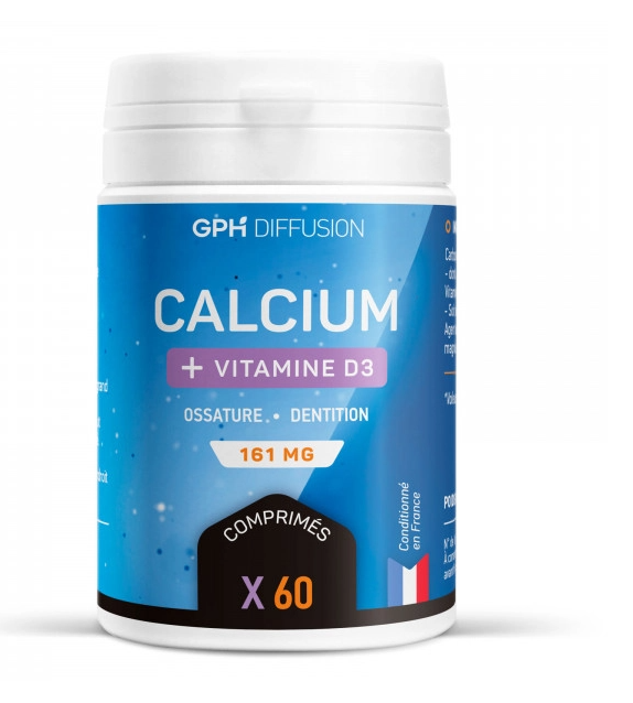 GPH DEFFUSION CALCIUM+VIT D3 60COMPRIMES 161MG