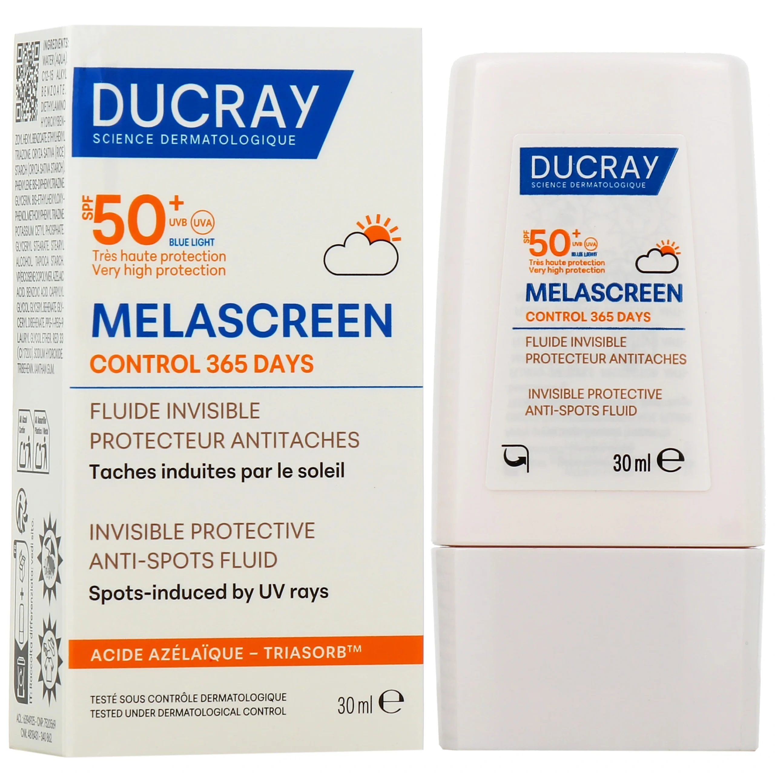 DUCRAY MELASCREEN CONTROL FLUIDE INVISIBLE SPF50+  30ML