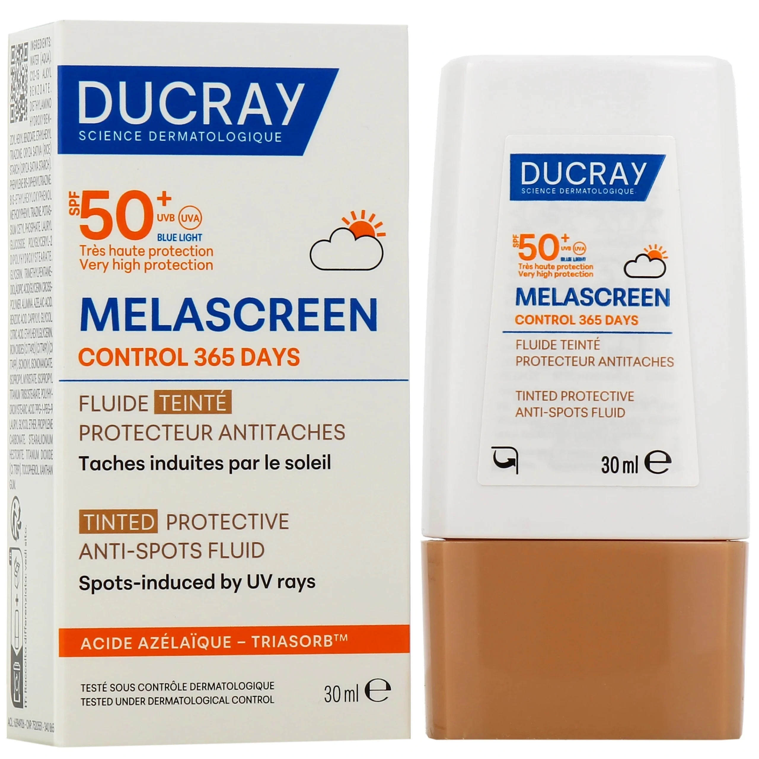 DUCRAY MELASCREEN CONTROL FLUIDE TEINTE SPF50+ 30ML