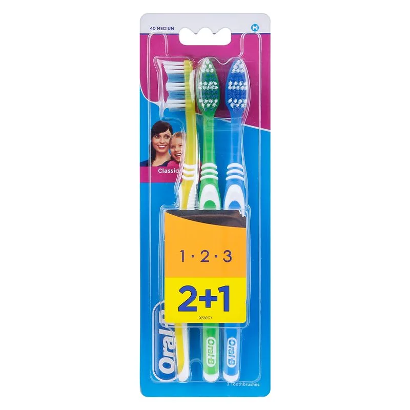 ORAL B 3 BROSSE A DENT LARGE PACK