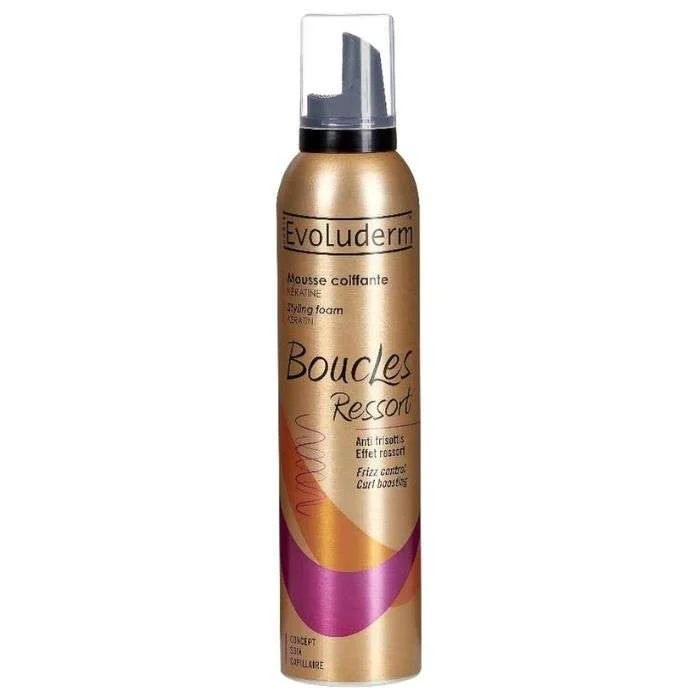 EVOLUDERM MOUSSE COIFFANTE BOUCLES RESSORT 250ML
